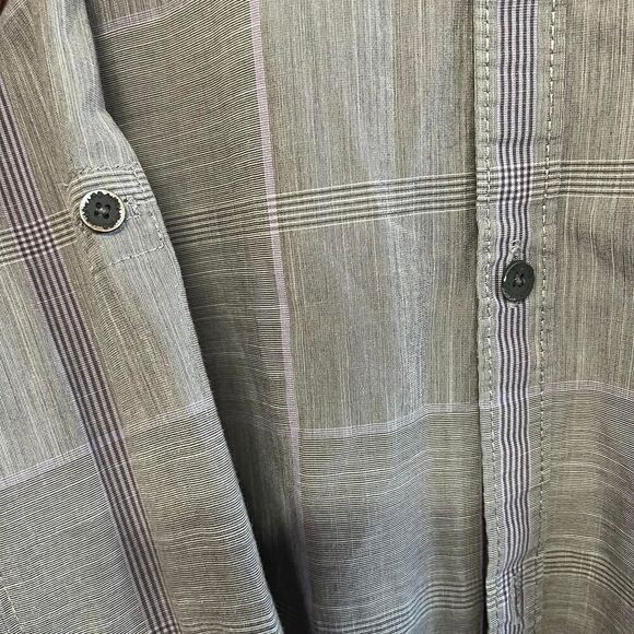 Calvin-klein Men's Plaid Classic Fit Long Sleeve XL Cotton Shirt - Picture 4 of 6